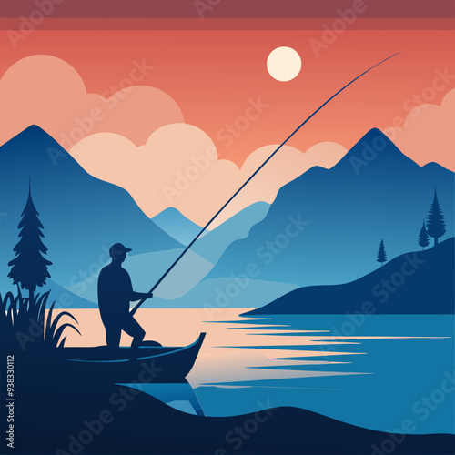 Fishing Design art vector illustration