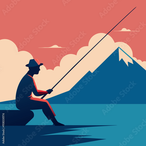 Fishing Design art vector illustration