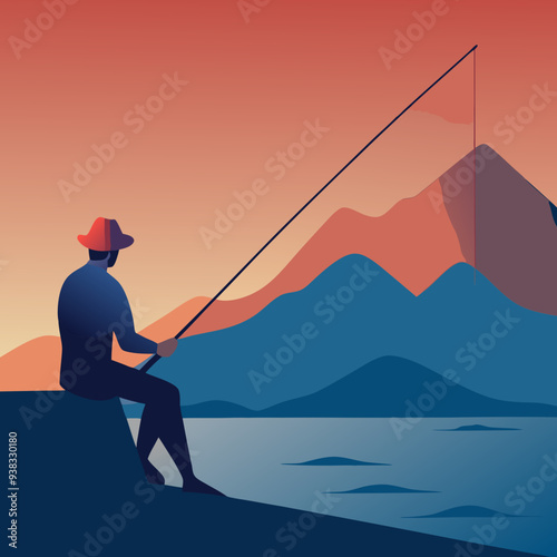 Fishing Design art vector illustration