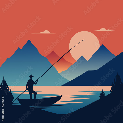 Fishing Design art vector illustration