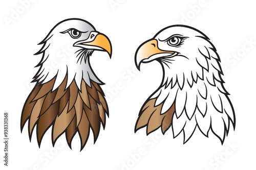 Eagles. Bird king set. 