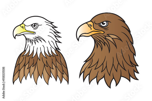 Eagles. Bird king set. 