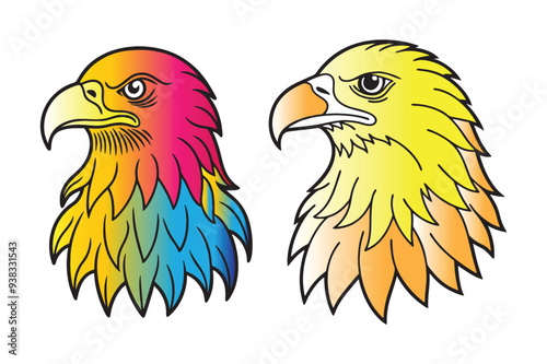 Eagles. Bird king set. 