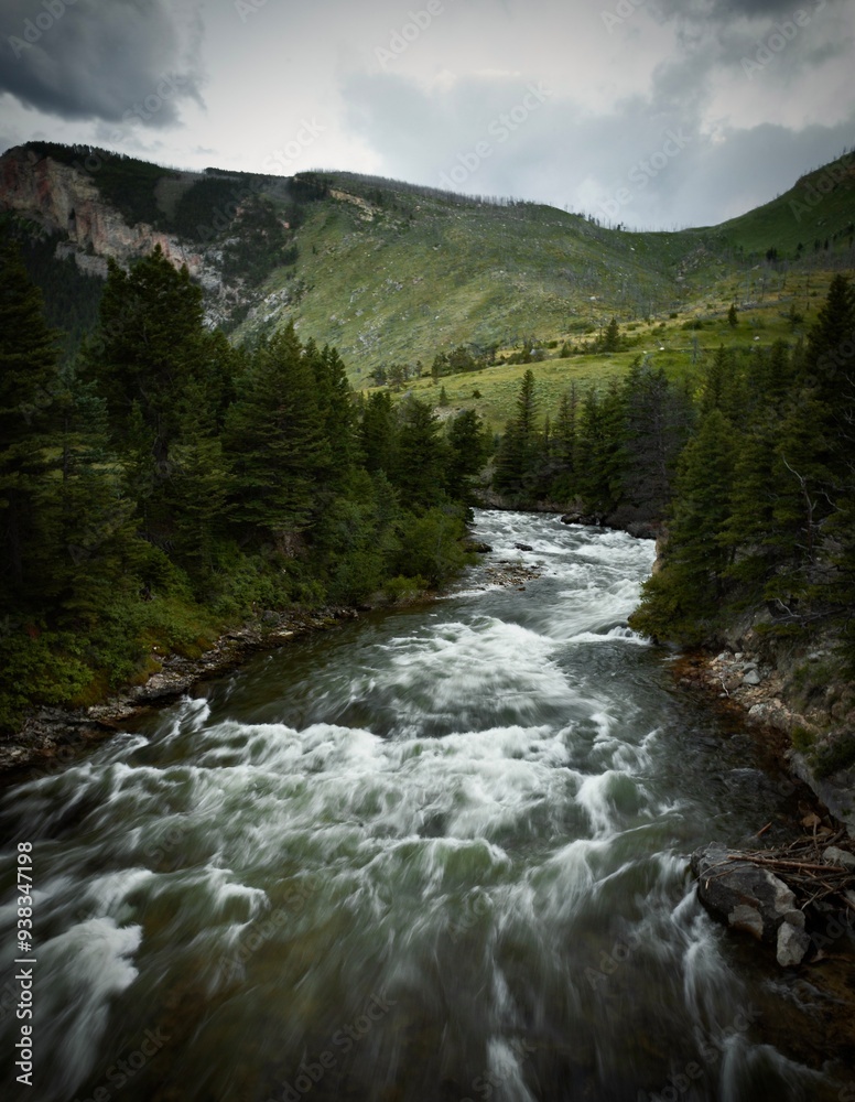river in the mountains