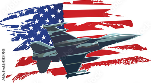 Eagle fighter jet plane taking off during exercise