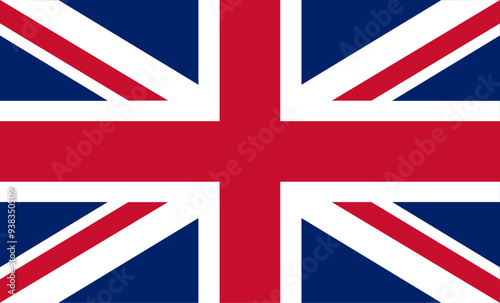 flag of great britain. vector