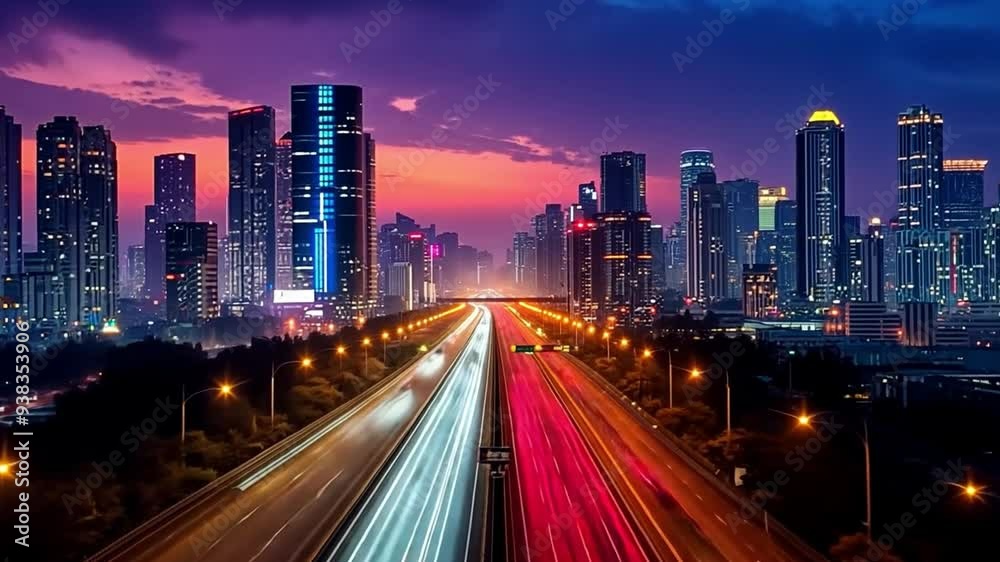 Contemporary urban flyover, metropolitan traffic apex, Contemporary urban flyover, metropolitan traffic apex,
