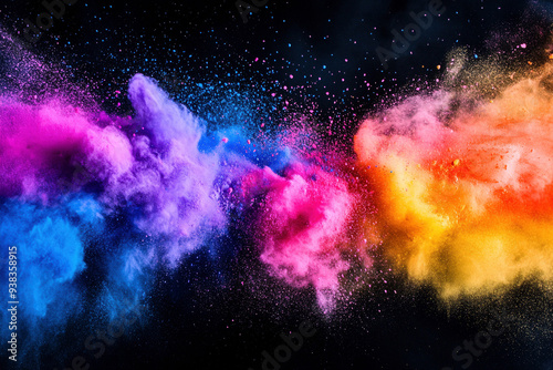 Farbpulver Explosion