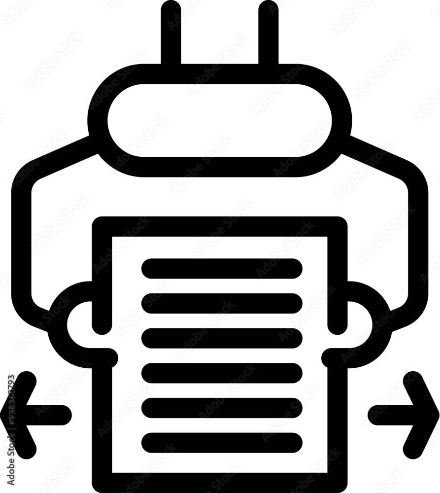 Robot is holding a document and checking for errors in a concept about artificial intelligence proofreading software Robot is holding a document and checking for errors in a concept about artificial intelligence proofreading software