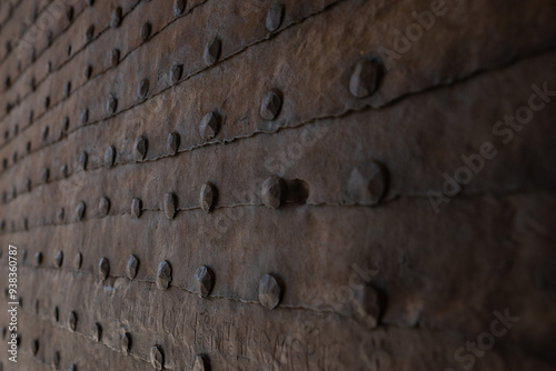 old iron door detail. vintage door