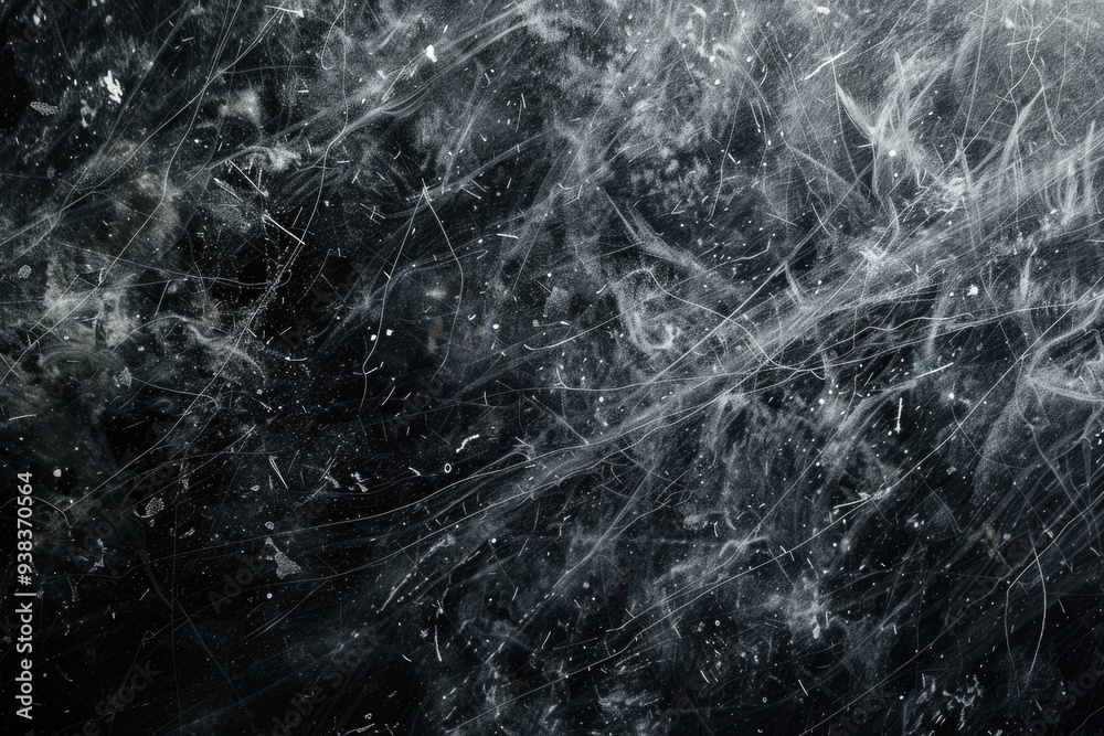 A black and white photo of snow flakes falling from the sky A black and white photo of snow flakes falling from the sky