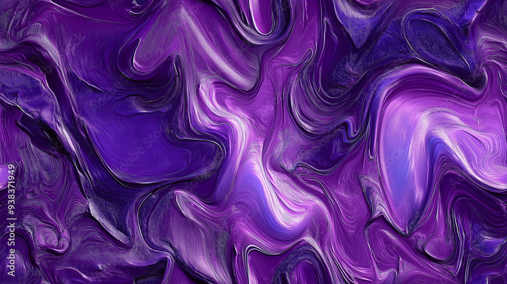 Fototapeta premium Abstract silky metallic aluminum purple background