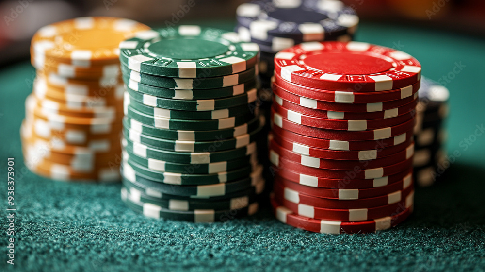man's hands holding a stack of colorful poker chips at a casino table. The image conveys tension, strategy, and the thrill of gambling and risk-taking man's hands holding a stack of colorful poker chips at a casino table. The image conveys tension, strategy, and the thrill of gambling and risk-taking