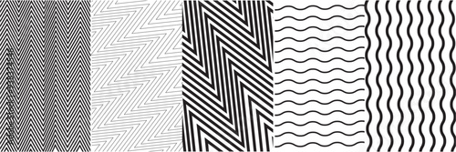 Wallpaper Mural Zigzag textured background design. Simple chevron seamless pattern. Template for prints, wrapping paper, fabrics, covers, flyers, banners, posters, slides, presentations. Vector illustration. Torontodigital.ca