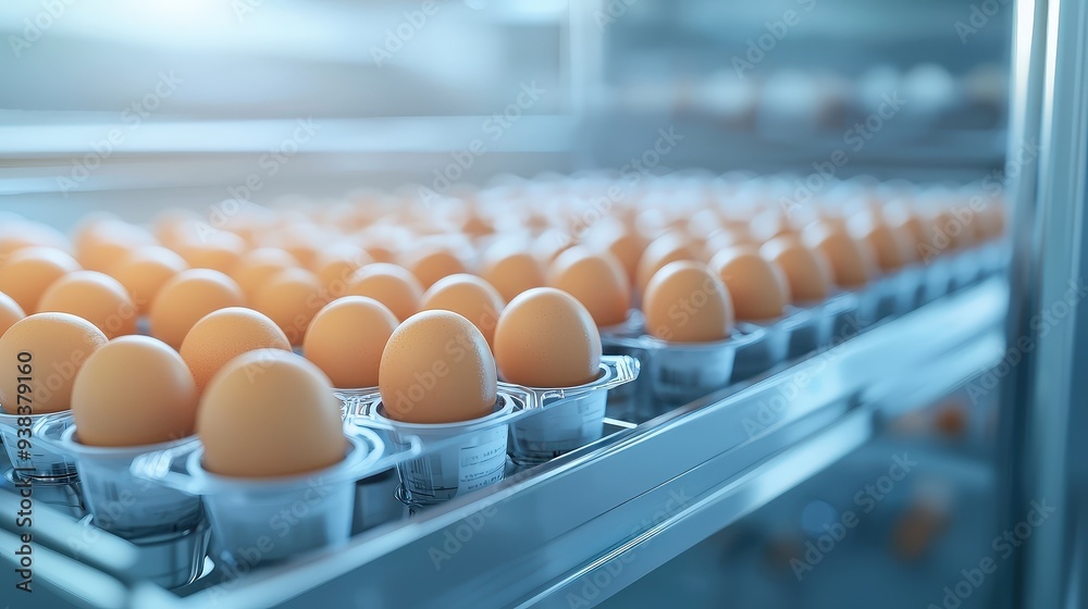 Cryopreservation of eggs, state-of-the-art lab equipment, 3D illustration Cryopreservation of eggs, state-of-the-art lab equipment, 3D illustration