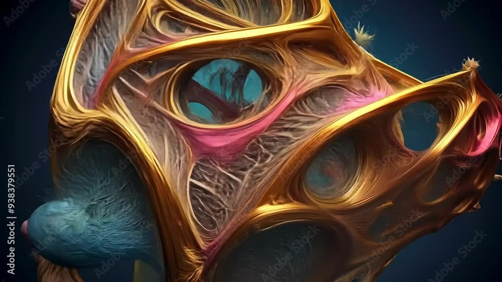 abstract background Organic fractal structures hole round macro geometry illustration, ornament abstract background Organic fractal structures hole round macro geometry illustration, ornament