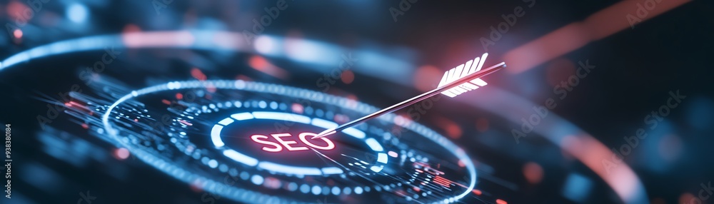An arrow hits a target labeled SEO, symbolizing precision in digital marketing and search engine optimization strategies. An arrow hits a target labeled SEO, symbolizing precision in digital marketing and search engine optimization strategies.