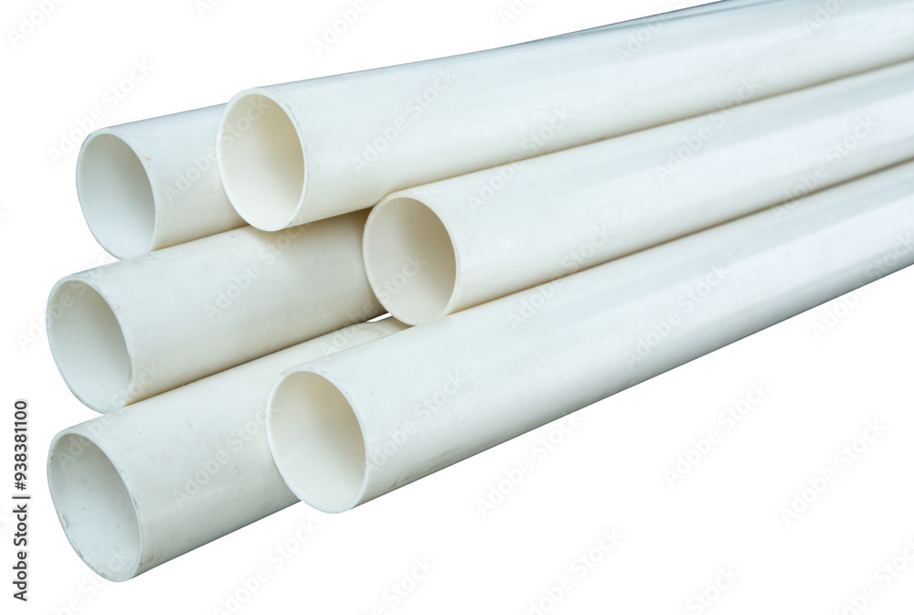 Uniform White PVC Pipes Picture for Specialized Use Constructions Uniform White PVC Pipes Picture for Specialized Use Constructions
