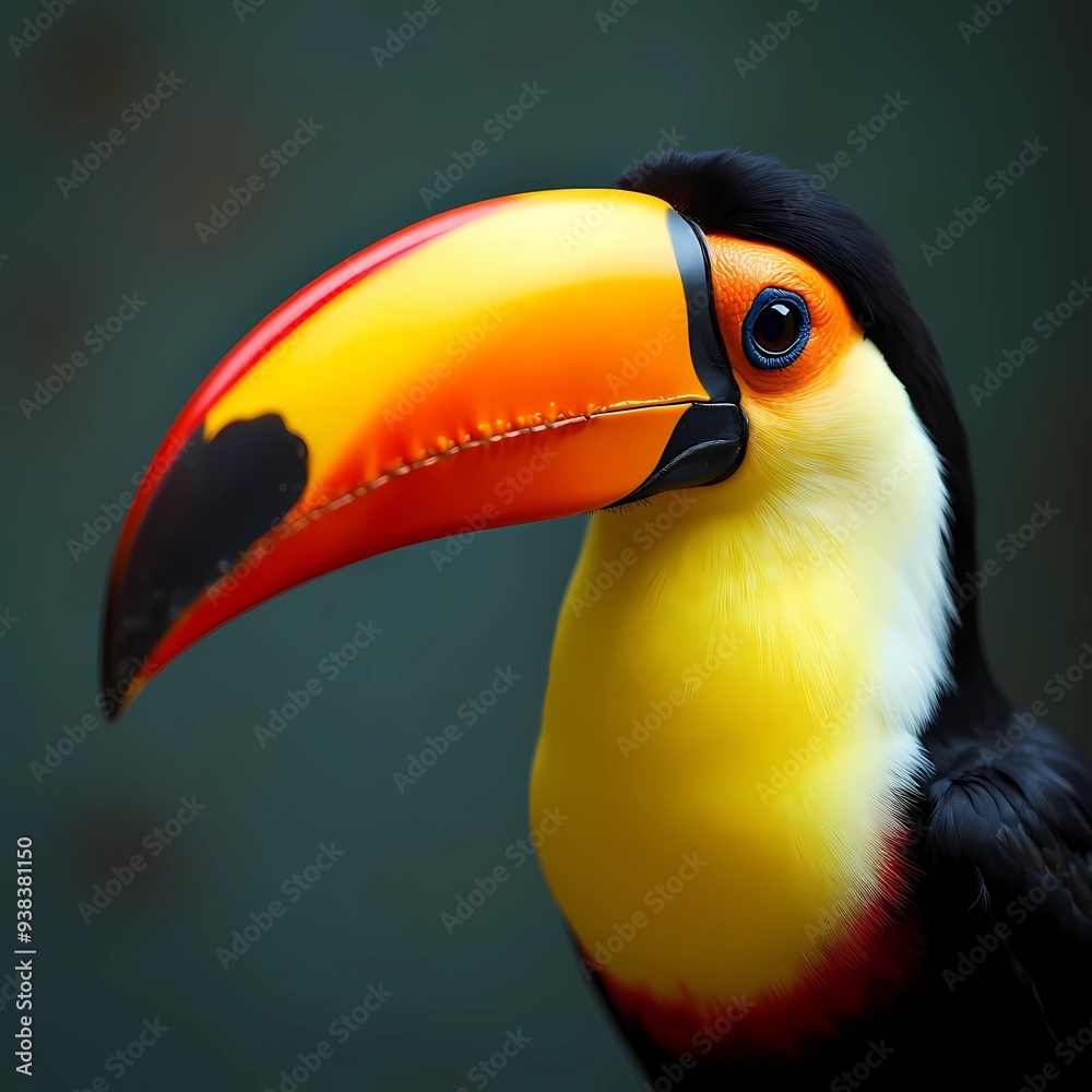 Naklejka premium Tucán en Libertad