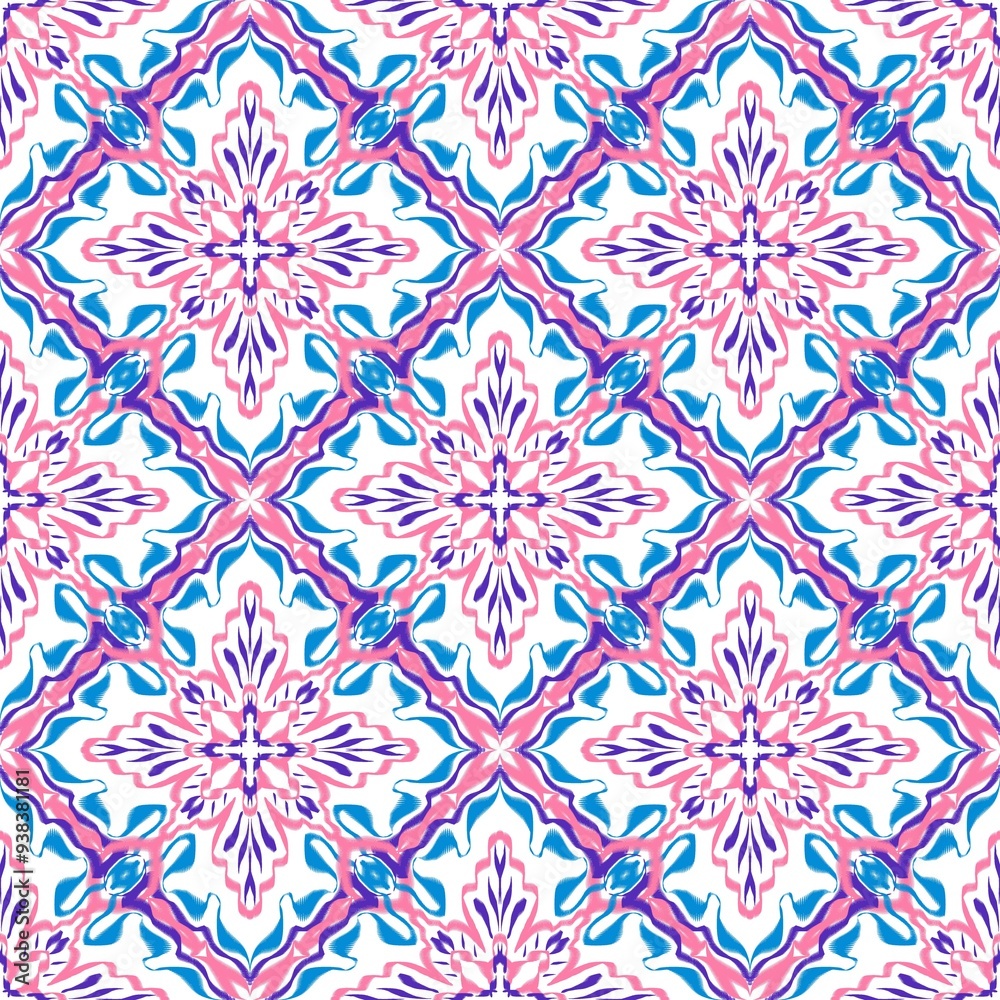 features a beautiful ikat pattern with intricate designs and vibrant colors. Ideal for fashion, home decor, graphic design, and creative projects features a beautiful ikat pattern with intricate designs and vibrant colors. Ideal for fashion, home decor, graphic design, and creative projects