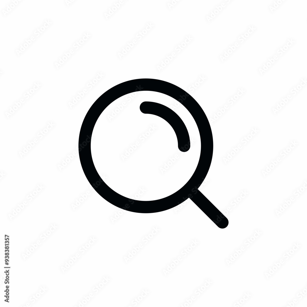 search lens magnifier icon vector search lens magnifier icon vector