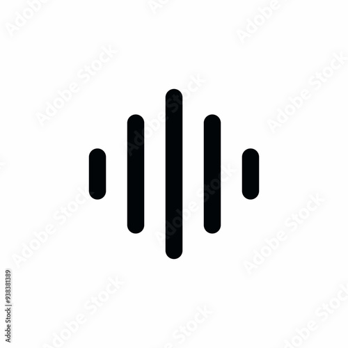 audio voice wave icon vector