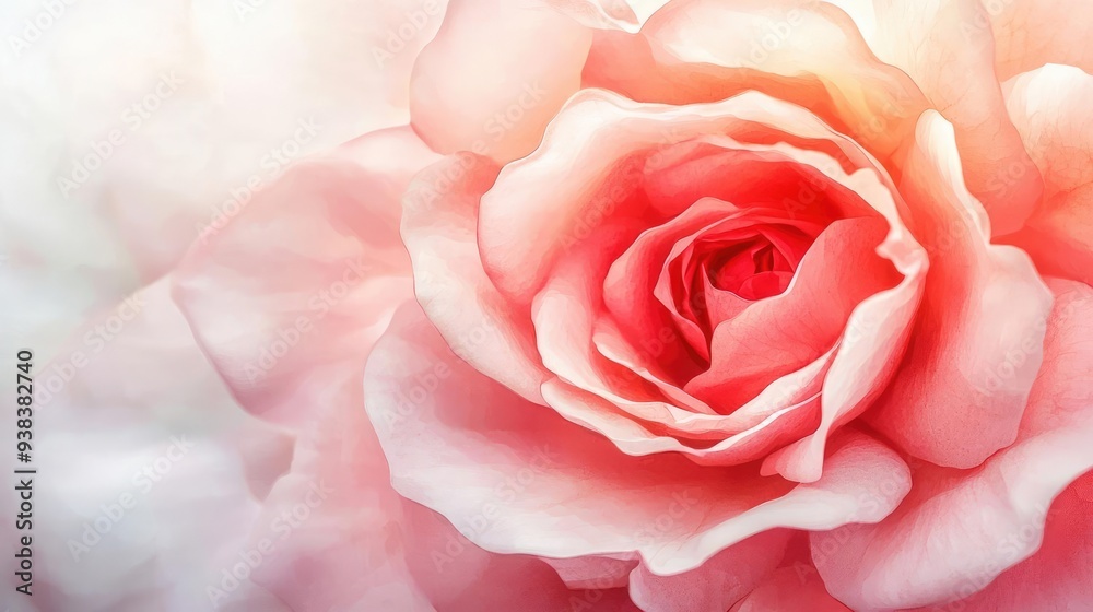 A beautiful close-up of a pink rose with delicate petals, symbolizing love and elegance in nature's design.