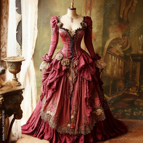 
victorian dress high quality vintage pape