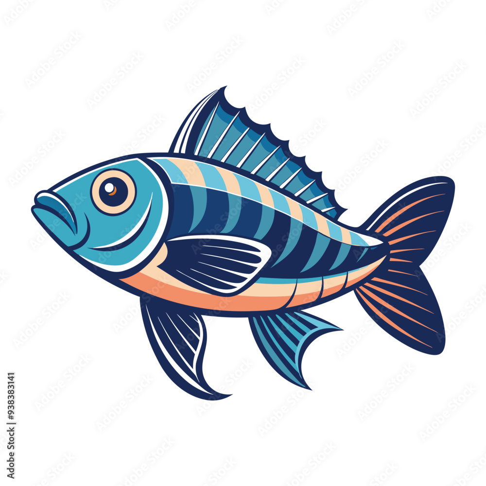 vector beautiful fish illustration design vector beautiful fish illustration design