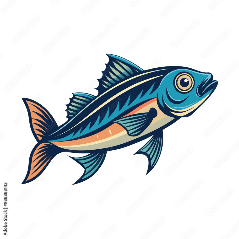 vector beautiful fish illustration design vector beautiful fish illustration design