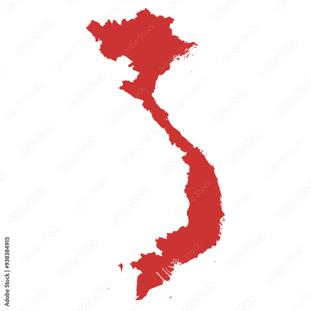 Fotografie Vector map of Vietnam