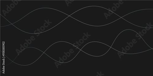 Black Stroke or lines abstract waves and curves simple vector format wallpaper 