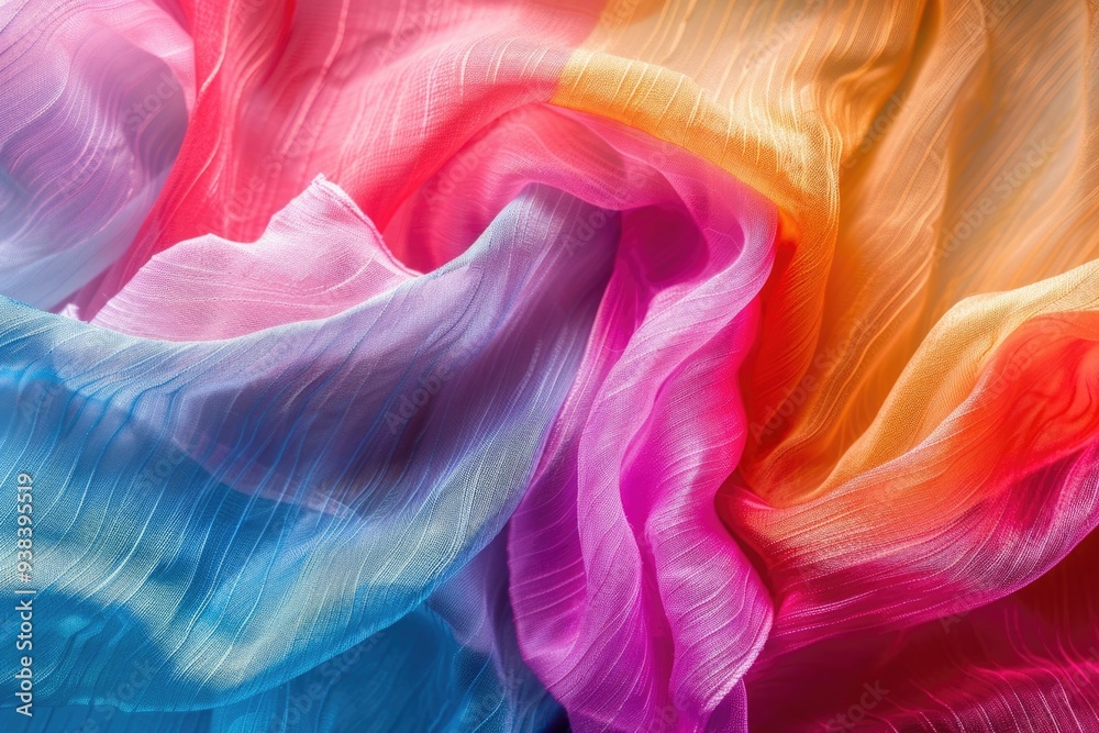A detailed view of vibrant textile patterns, perfect for product or design inspiration A detailed view of vibrant textile patterns, perfect for product or design inspiration