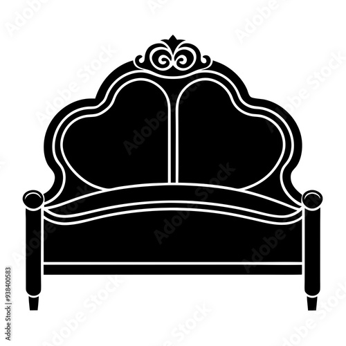 Headboard Vector art illustration