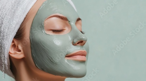 Cleansing routine with a detoxifying clay mask, clear skin, deep cleansing