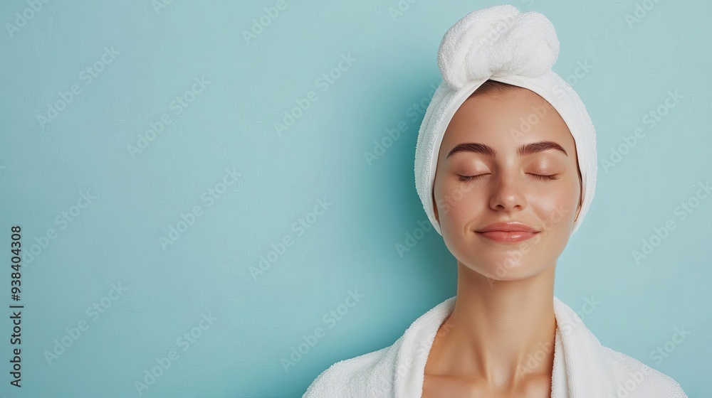 Skin glowing after a cleansing ritual, radiant complexion, skincare Skin glowing after a cleansing ritual, radiant complexion, skincare