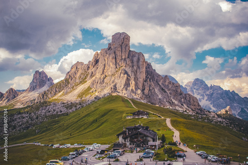 Passo Giau at sunset