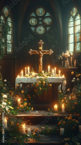 Saint Brigid's Cross Church Altar Christianity, Celtic Paganism Religion Spiritual Symbol photo