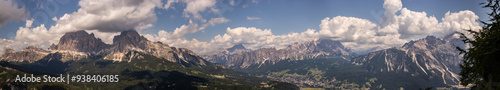 Panorama in the Dolomites