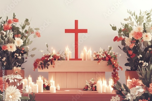 Saint Brigid's Cross Church Altar Christianity, Celtic Paganism Religion Spiritual Symbol photo