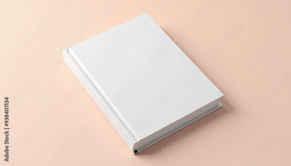 Mock up blank hardcover book with a clean dust jacket
