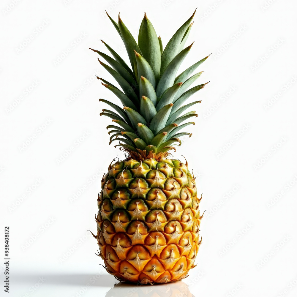 Fototapeta premium Pineapple on white background
