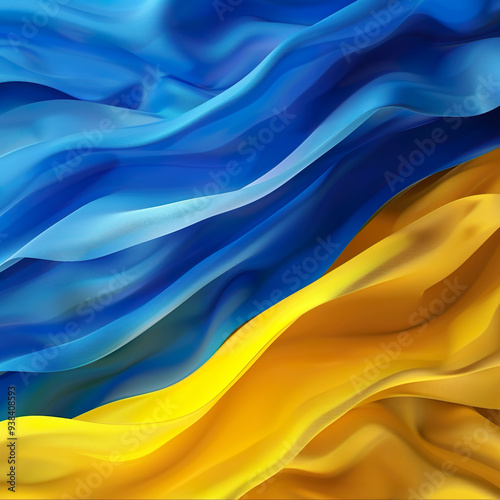 Yellow and blue background in the colors of the Ukrainian flag.