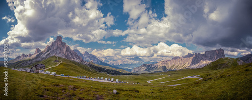Panorama at Passo Giau