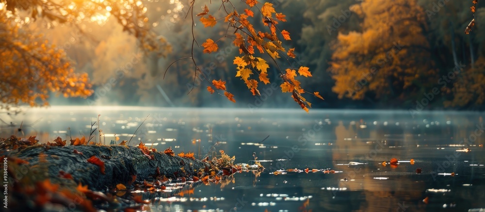 Fototapeta premium These Photos Are Mostly Of All The Nature Related Take In The Morning In The Season Of Autum