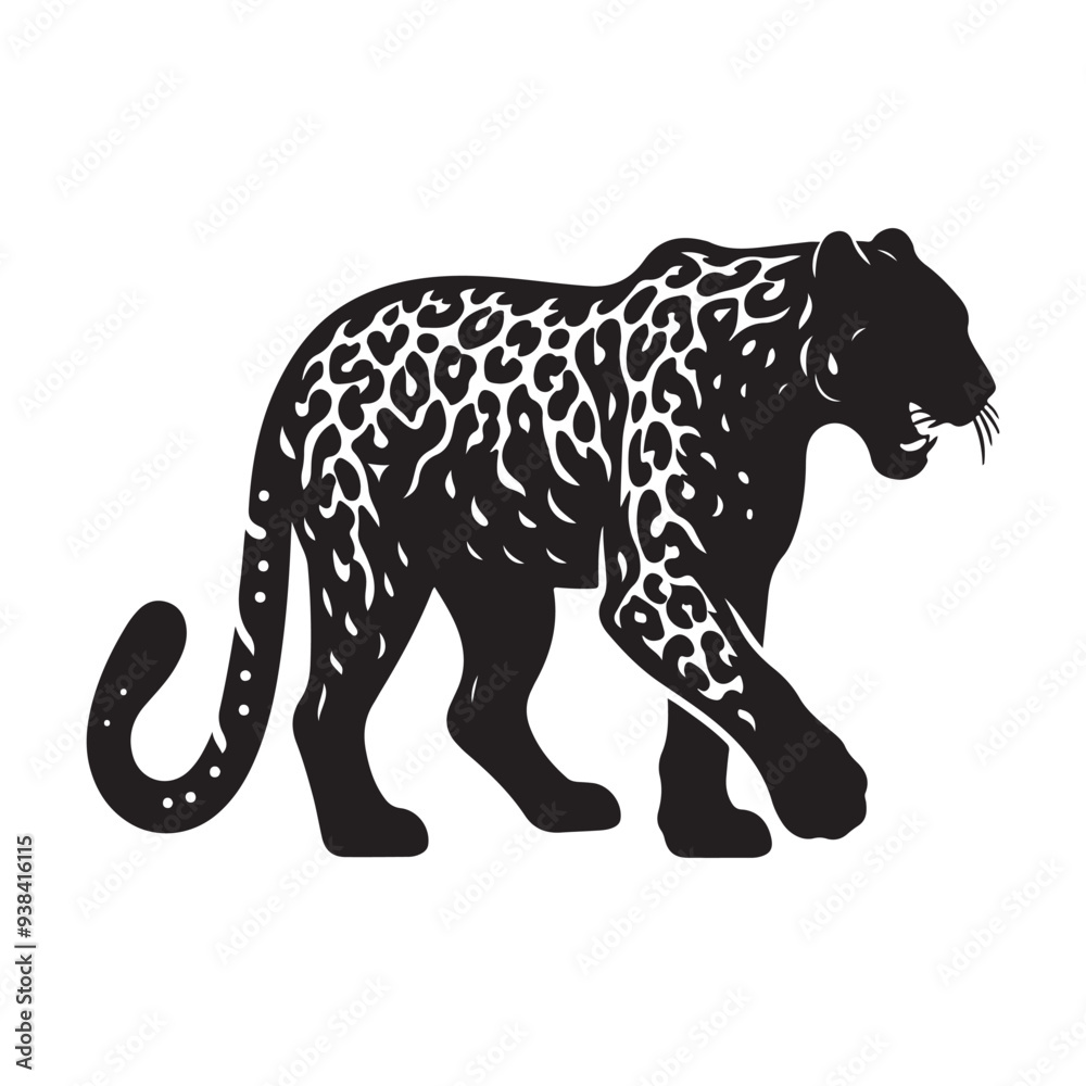 leopard silhouette vector leopard silhouette vector