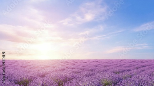 A serene panorama of lavender fields beneath a vibrant sky, evoking a sense of adventure and tranquility that beckons the soul to explore.