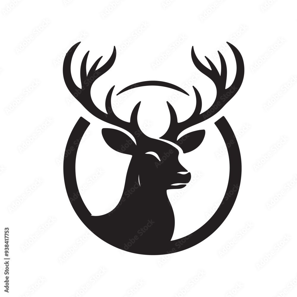 grace in the forest deer vector title illustration vector grace in the forest deer vector title illustration vector