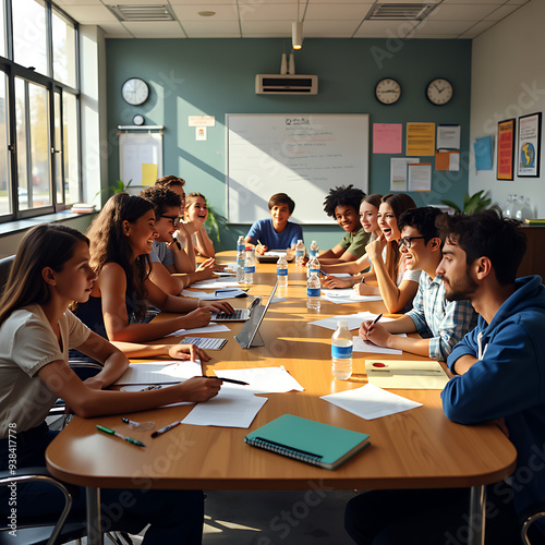 A Student Council Meeting in Progress.