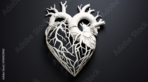 paper craft heart art